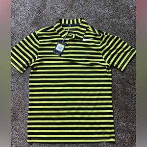 Nike golf polo black & yellow